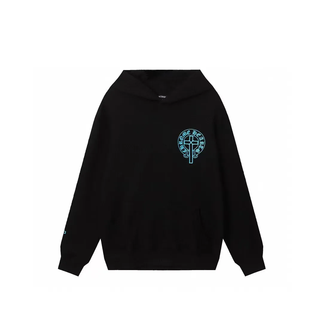 M06—P210 -Chrome Hearts/Chrome Hearts printed sweatshirt cardigan jacket -420 grams of high-density, high-quality wool, soft, delicate and skin-friendly, soft and silky to the touch, warm and skin-friendly -The hardware and zipper accessories are all customized and full of details -Colour: black -Size: S M L XL